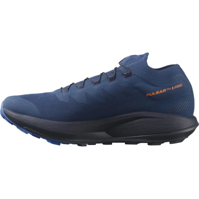 Salomon Pulsar Pro Men's Trail Running Shoes Navy | CA 73F81